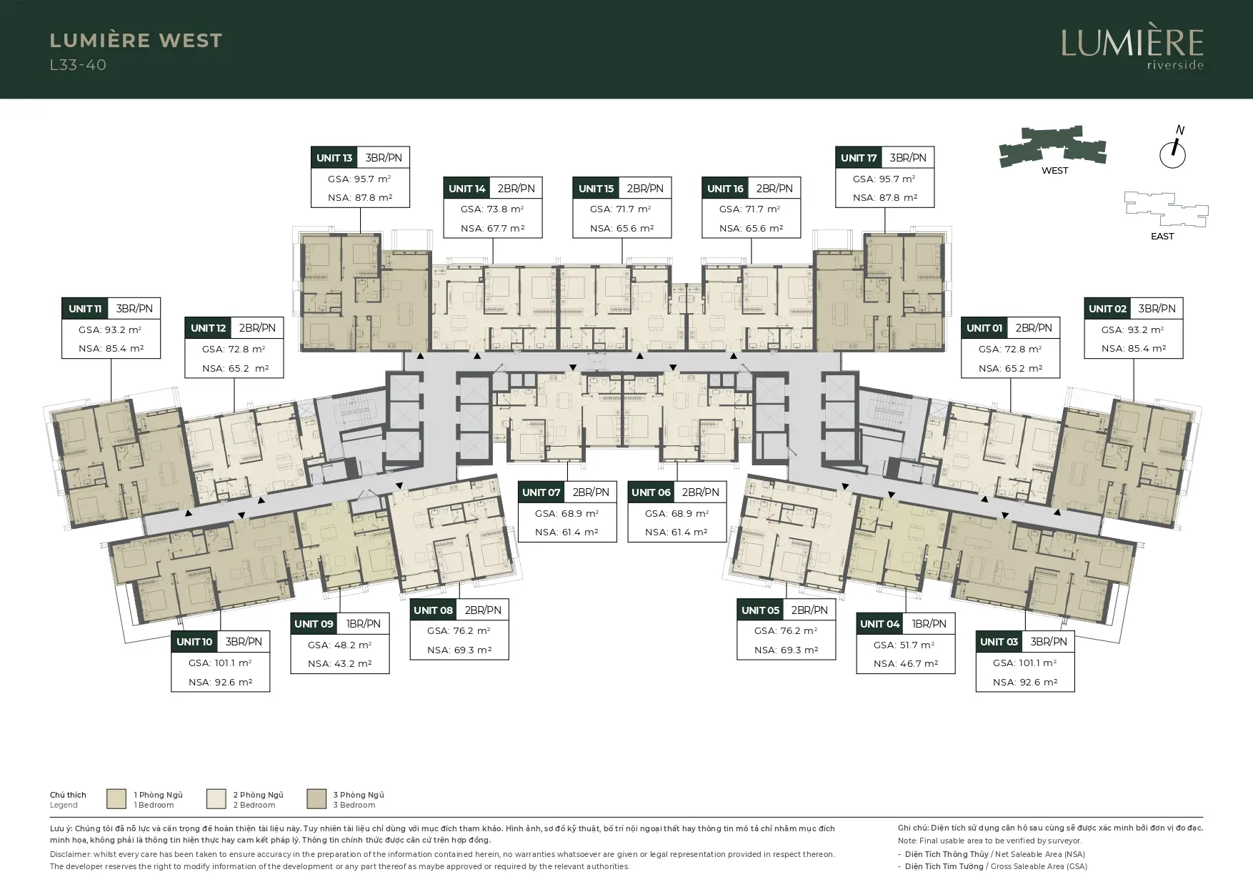 Lumiere West Floor L33 L40 Masterise LUMIERE Riverside